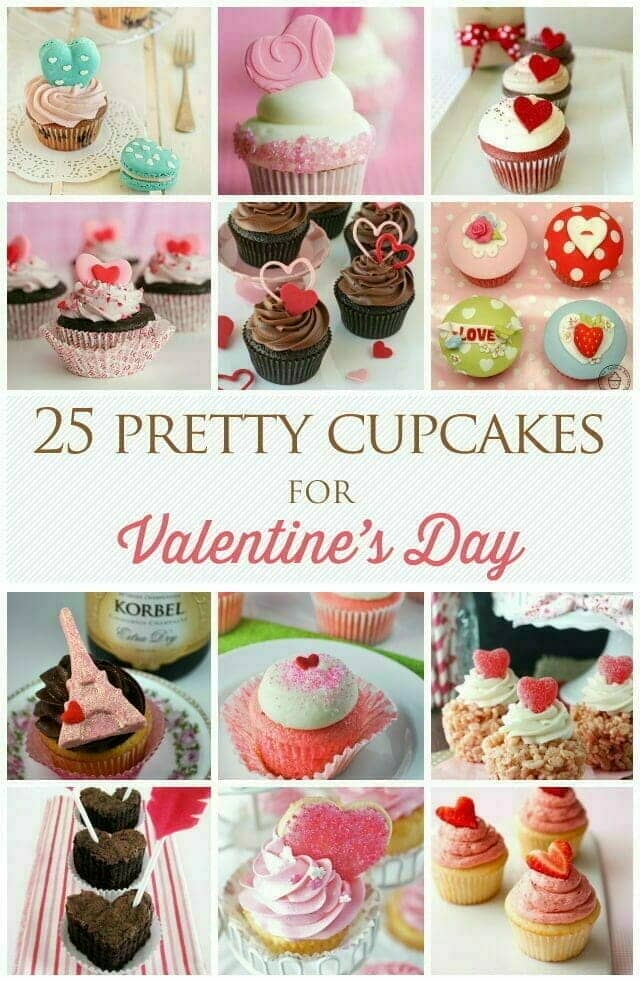 25 bonitos cupcakes para el dia de San Valentin